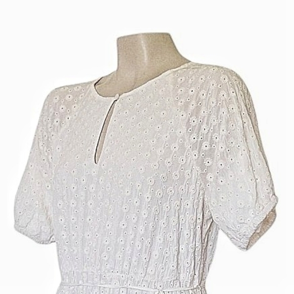 Madewell Petite Eyelet Tassel-Tie Mini Dress Coastal Cowgirl Cottagecore Boho 10 - Picture 4 of 9